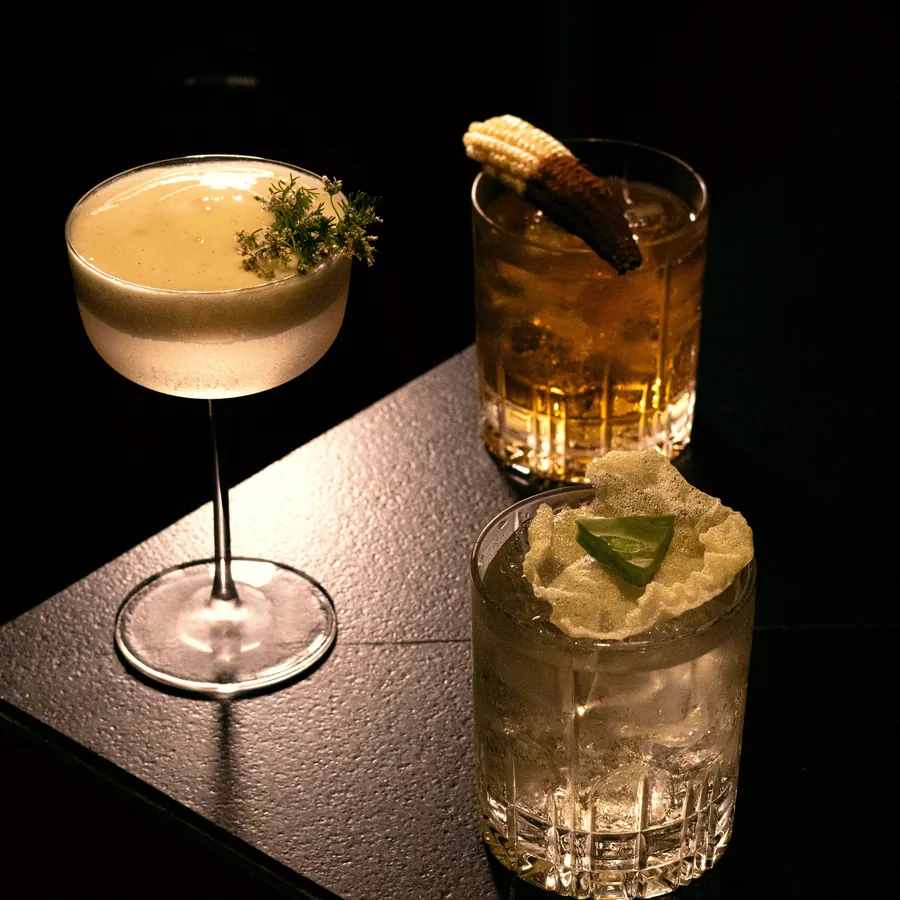 Signature cocktails at Autor, Conrad Tulum