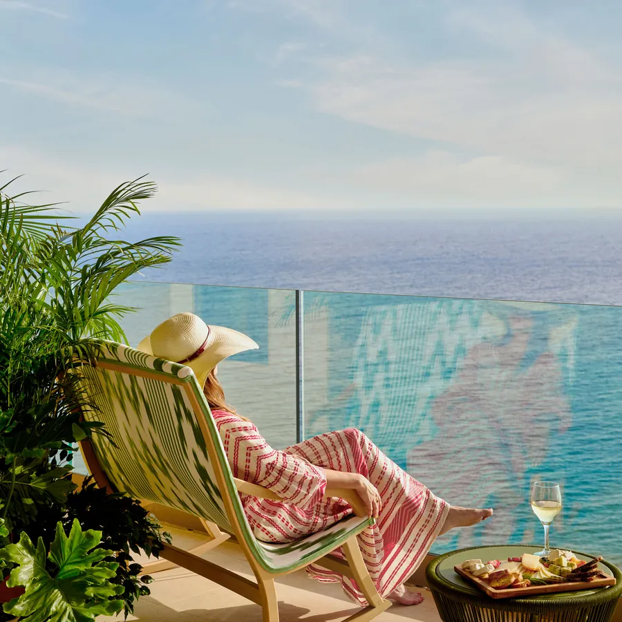 Balcony with ocean view at an Iberostar resort